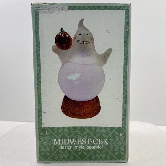 Halloween Ghost Pumpkin Light Up Decor 8.5" Glowing Bats Color-Changing Decor - Picture 11 of 17